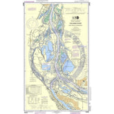 NOAA Nautical Chart 18525: Columbia River Saint Helens to Vancouver